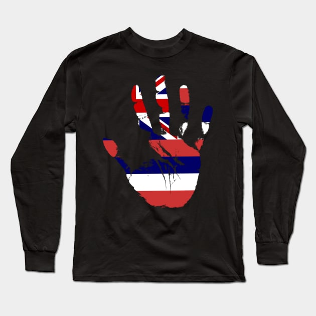 Hawaii Flag. Cool Hawiian Flag. Hawaii Surfer Long Sleeve T-Shirt by Jakavonis